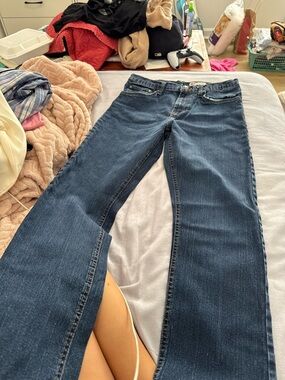 Wrangler Dark Blue Flared Jeans